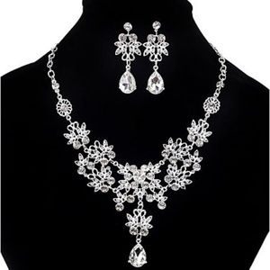 Women's Cubic Zirconia Bib Jewelry Set